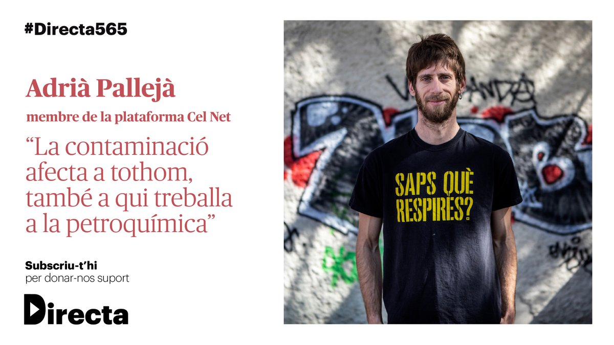 La_Directa's tweet photo. #INDIRECTA | “Treballem per regular la contaminació que ens afecta a tots, els que depenem econòmicament del complex i els que no”, afirma Adrià Pallejà, de @CelNet_Francoli.
✍️ Entrevista per @cantero_mariana
📷 Foto d'@_ittos_
▶️ https://t.co/CDM8q4SDVt
#Directa565 https://t.co/jQO0RDfP6e