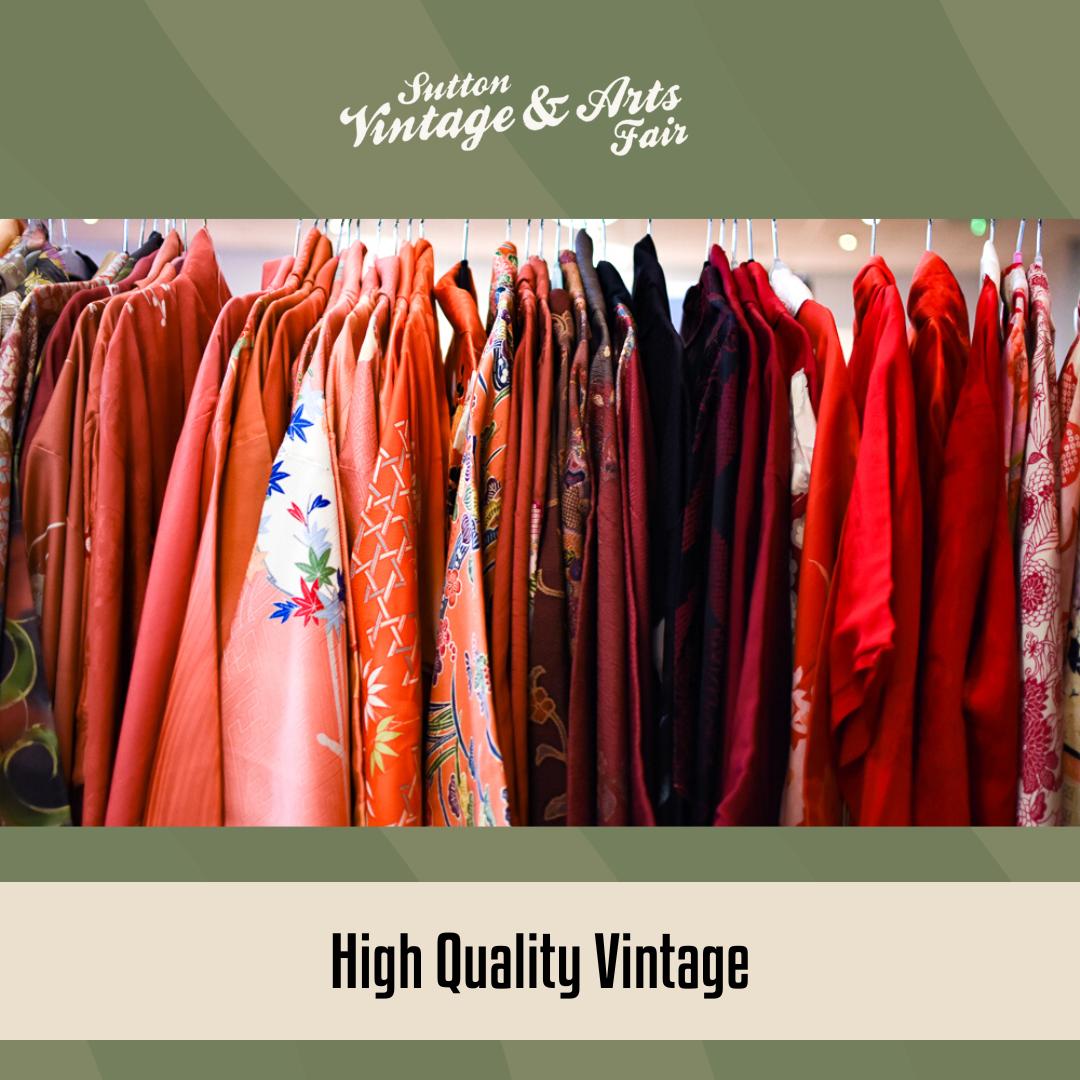 Suttonvintage's tweet photo. If you want to stand out from the crowd, then look no further than the fantastic clothing traders we have on offer Sutton Vintage &amp; Arts Fair.

Vintage, preloved and one of a kind are all waiting for you at Royal Sutton Coldfield Town Hall on 26th March from 11am to 4.30pm. https://t.co/T5v3k0gCYy