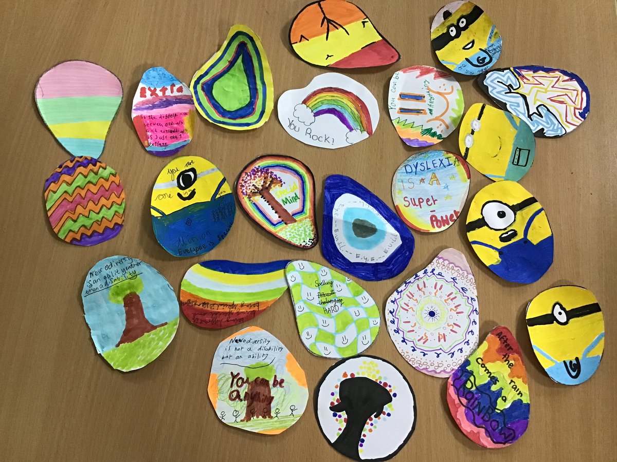 Thank you 6 Sapphire for your unique Pebble Art created in response to our fabulous Neurodiversity Week. We can’t wait to see your designs on real pebbles! <a href="/BSAKyear6/">BSAK Year 6</a> <a href="/BSAKprimary/">BSAK Primary School</a> #ThisIsND #NeurodiversityCelebrationWeek