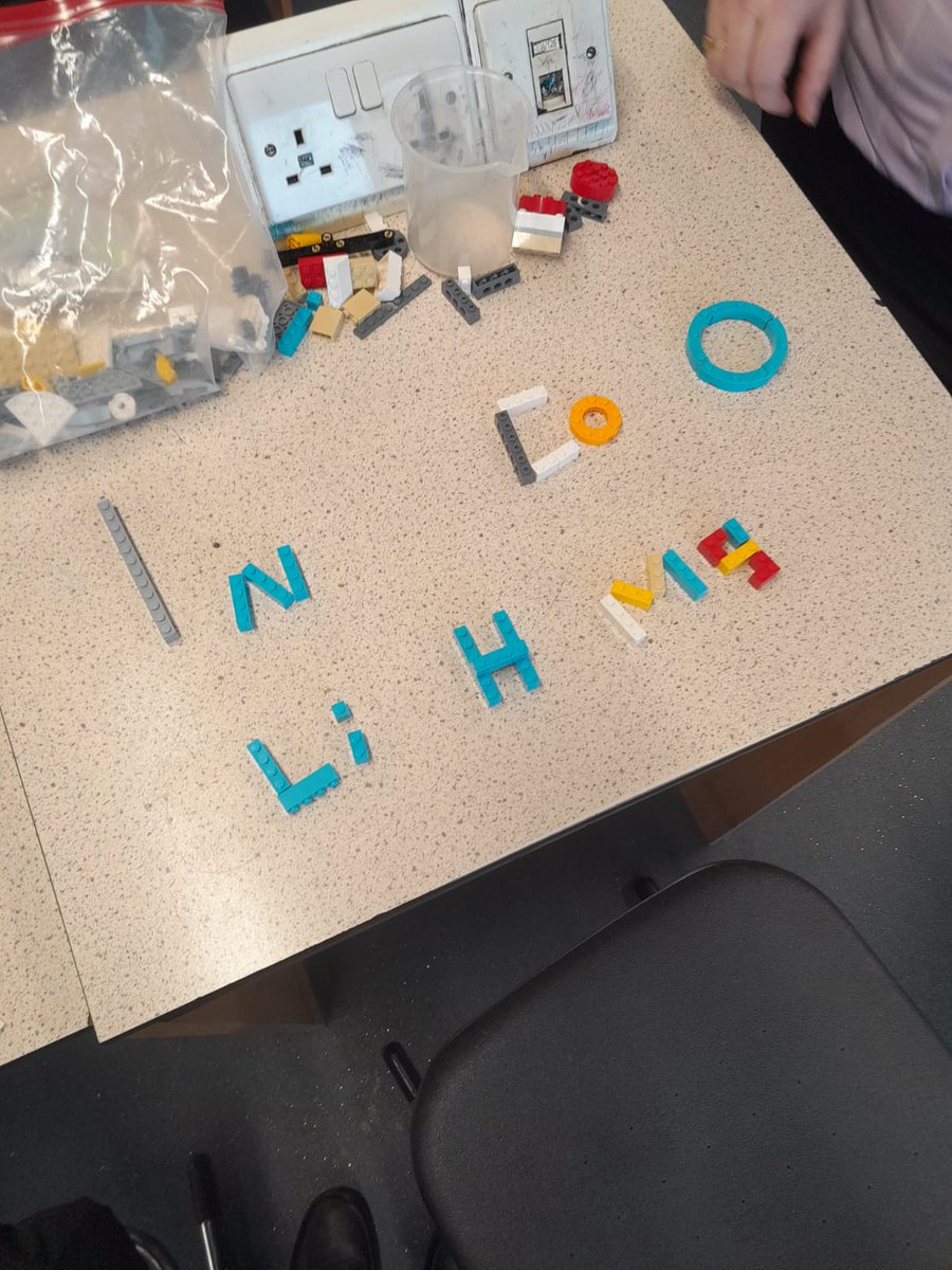 excelsiorcst's tweet photo. As part of the lego challenge for #Britishscienceweek one student chose to make symbols for chemical elements @petcheystem Our students loved this challenge and were very engaged! #lego https://t.co/hxMLFs3ZUn