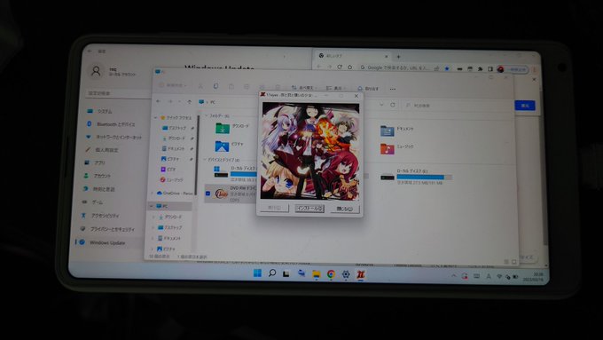 スマホ(windows)にdvdドライブ繋いで11eyesインストールしてるDies iraeとは並列して…というかこっ