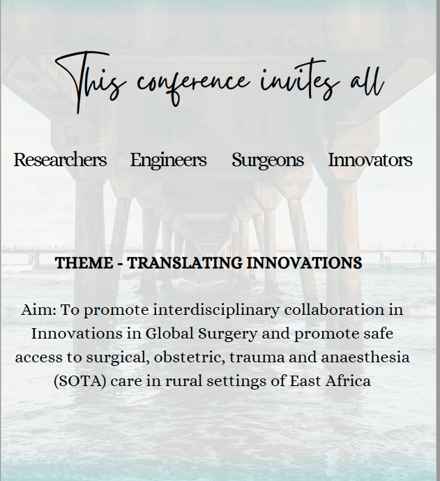 RCSI_GlobalSurg's tweet photo. 🌍Calling surgeons, engineers, innovators, researchers

"We aspire to create a platform to cross-pollinate ideas on disseminating frugal and advanced technologies to rural settings of low and middle income countries” #ICIGS23 

➡️https://t.co/6UR148EnlR 
🗓️24 &amp; 25 April
📍Mombasa https://t.co/0HJFgk4cCV