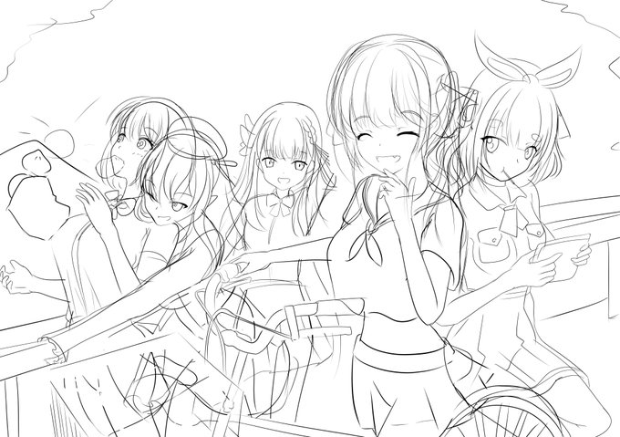 3期生、それぞれのデザインの制服衣装あって助かる

あれ、涙で上手く描けねぇや... 