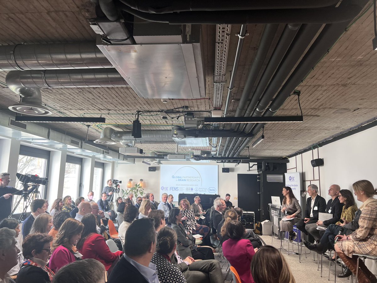 EU_Brain's tweet photo. Our first panel touches on a number of important issues, such as access to specialists, the lack of students studying neurology/psychiatry, the need for increased awareness around brain health and so much more. An hour of discussion with this exciting panel flew by! #BAW23 https://t.co/W5gRstbHLY