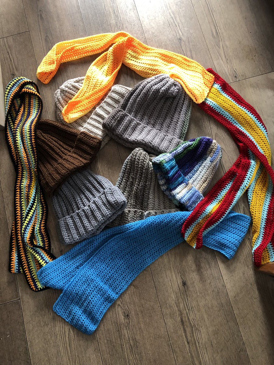 PlaceKaths's tweet photo. #KindnessMatters wonderful #BeanieHats & #Scarfs handmade with love ❤️ for sale #WeCare #Kathsplace #Deptford by the wonderful @buteartism https://t.co/sNLoHFjQqB
