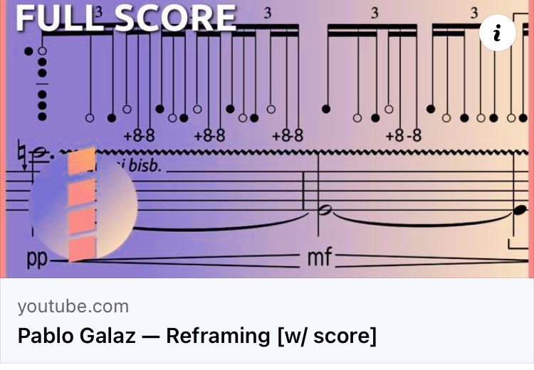 _PabloGalaz's tweet photo. My piece “Reframing” now on @incipitsify’s (a.k.a #scorefollower) YouTube channel https://t.co/9MiRUu44xD https://t.co/yBDgTP2oPX