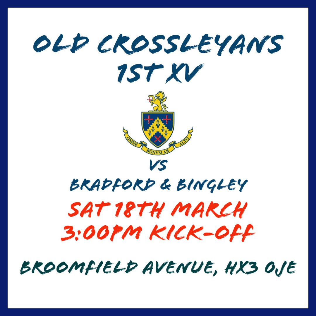 This Saturday @ocrufc host @BEESRUGBY at Broomfield 🐊 🏉 #Crocs #Rugby #SuperSaturday