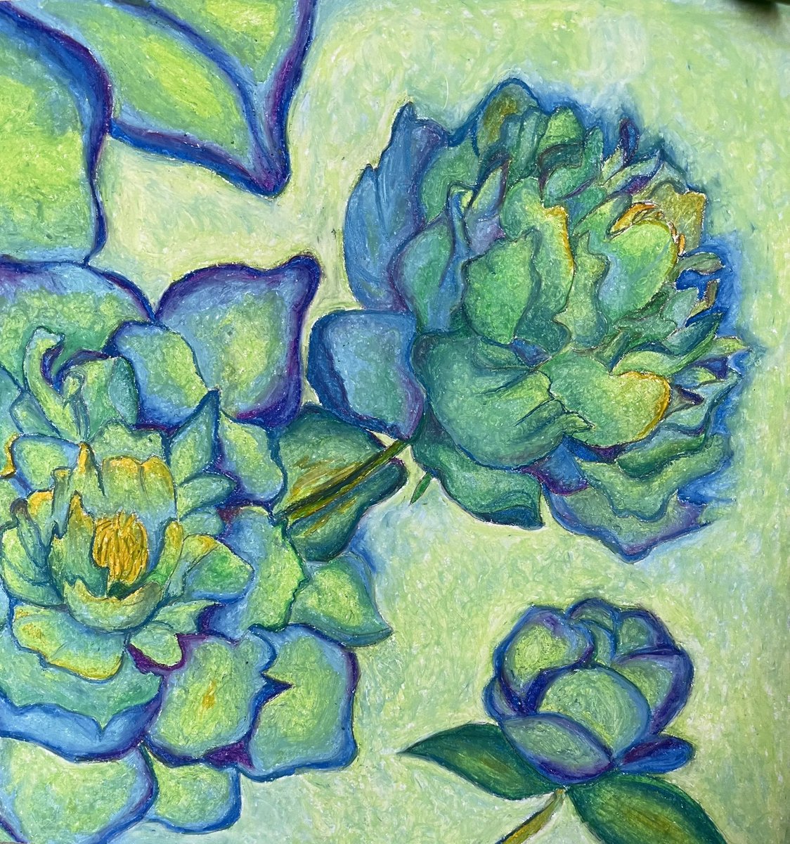 dcs_visual_art's tweet photo. First Semester Foundations of Art Students knocked their Oil Pastel Flowers out of the park! Their Georgia O’Keeffe inspired flowers turned out so unique and gorgeous! 🌺 #oilpastelflower #flowers #georgiaokeeffe #inspired #art #artteacher #talented #foundationsofart https://t.co/mYmc3bUN8p