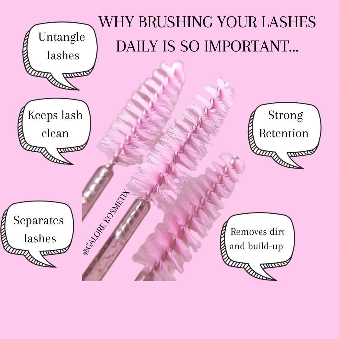 GaloreKosmetix's tweet image. Why brushing your lash extensions everyday is important!

#lashtips #lashes