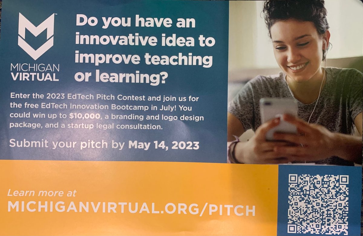 #macul23 is about to go live <a href="/macul/">MACUL</a>! If you have an innovative idea to improve teaching and learning, find anyone from Michigan Virtual (booth 419 or room 252A) to learn how we can help match you up to the resources you need. buff.ly/3JlUcwC