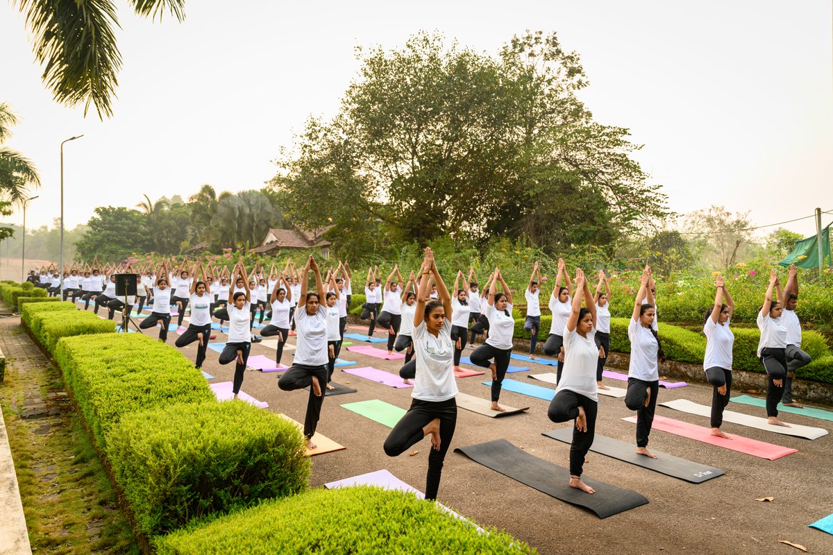 mdniy's tweet photo. Bringing to you some highlights of the Yogotsav Countdown event held at Moodabidri, Karnataka on March 14th, 2023, commemorating the 9️⃣9️⃣-day countdown to the #IDY2023. The yoga session based on Common Yoga Protocol was organized by Alvas Education Foundation in collaboration https://t.co/DrTdoBqMNI