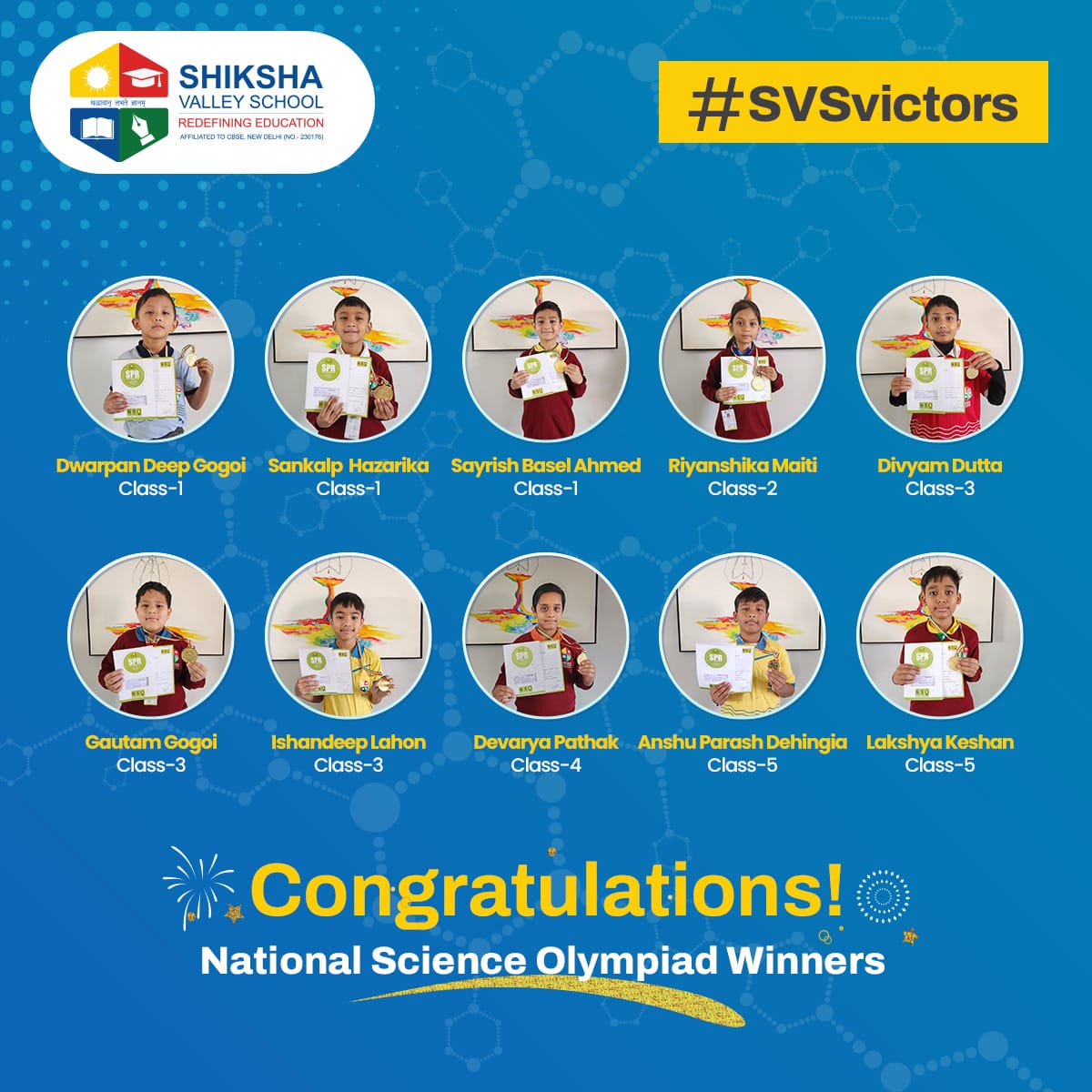 shiksha_valley's tweet image. We congratulate all of our students who have won in the National Science Olympiad 2023 organized by the Science Olympiad Foundation.🙌

#Shikshavalleyschool #Boardingschool #Scienceolympiadfoundation #NationalScienceOlympiad