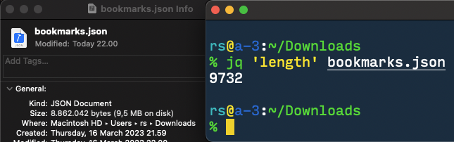 raihan_blog's tweet photo. got the JSON out of the @thlpr IndexedDB. (if this could be one click it would be very great)

9.7k tweets bookmarked. lol. lmao. https://t.co/zrDKznw34h
