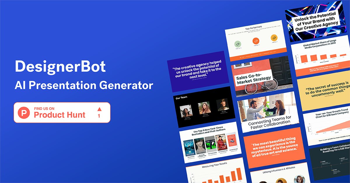 BeautifulAI_'s tweet image. We&apos;re live on #ProductHunt! Join us here: ow.ly/XMIJ50NfQTs

#generativeai #ai #openai #aipresentations #beautifulai #workbeautiful