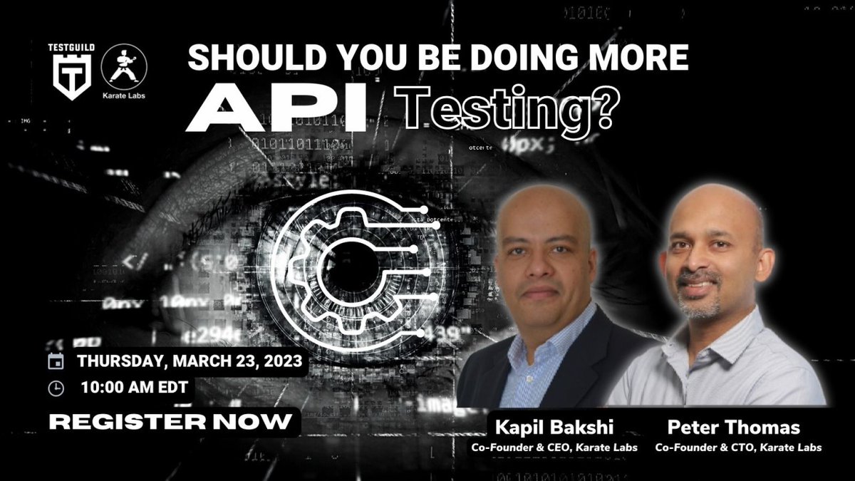 joecolantonio's tweet photo. Struggling with flaky tests, maintainability, and other challenges in #testautomation? ๐ Listen to @ptrthomas and @bakkap77 to learn how to combat these issues and do more with your #APItesting! ๐ https://t.co/NgVjvaiQqI #APIMocks #API #APIFirst # @getkarate https://t.co/XvzdLADp5L