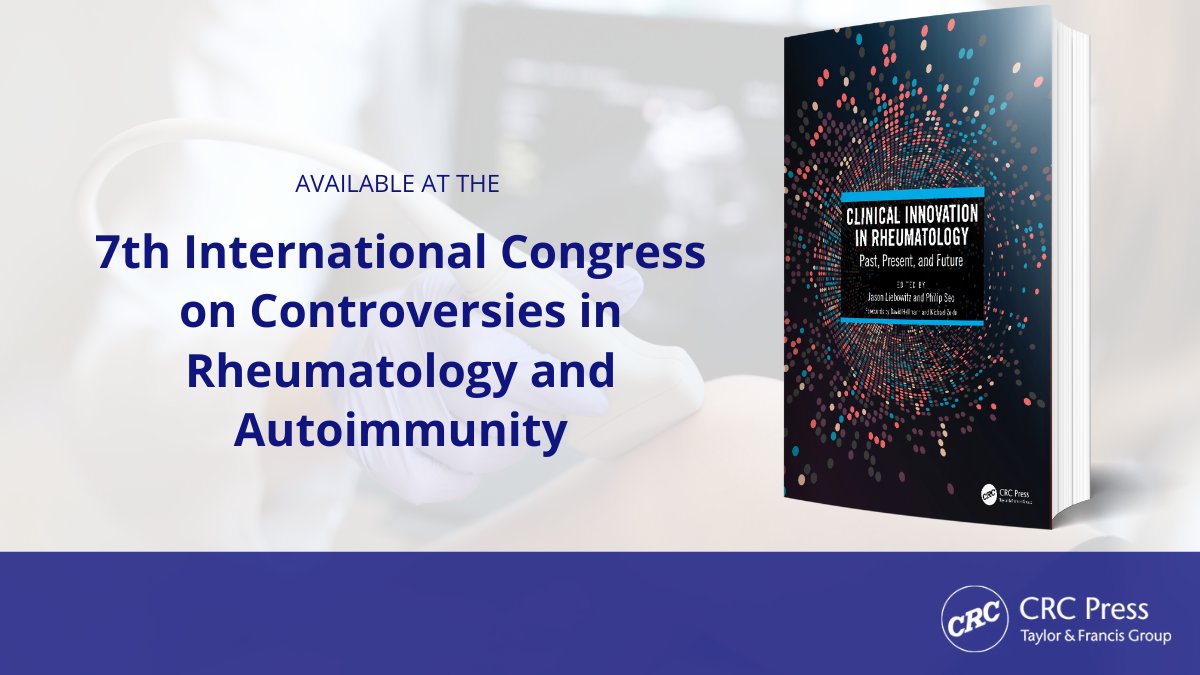 CRC Press Medical (@crc_medical) on Twitter photo 'Clinical Innovation in Rheumatology' contains teachings on rheumatology from experts
Bringing you descriptions of scientific breakthroughs and commentary about the future of the field, this book is a must read!
Buy it at the @WisepressBook stand at #CORA2023
<a href="/autoimmunitymd/">Autoimmunity Network</a> 'Clinical Innovation in Rheumatology' contains teachings on rheumatology from experts
Bringing you descriptions of scientific breakthroughs and commentary about the future of the field, this book is a must read!
Buy it at the @WisepressBook stand at #CORA2023
<a href="/autoimmunitymd/">Autoimmunity Network</a>