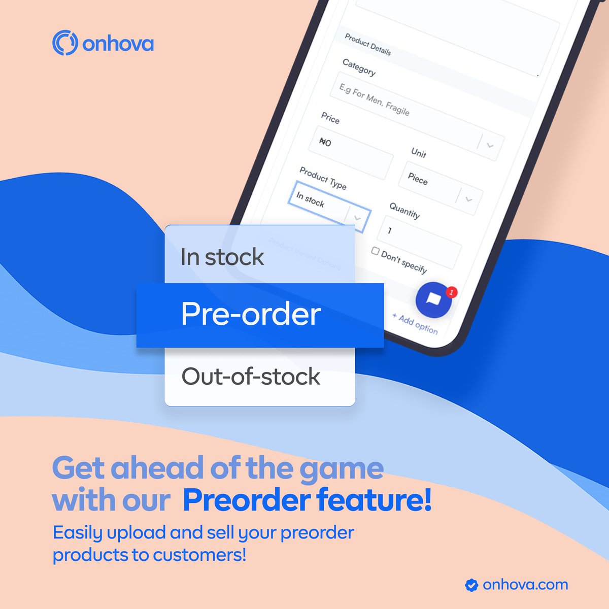 Cha-ching! 💸 Cash in before your goods arrive!

Sell using our pre-order feature and get paid in advance. Cashflow positive 🚀

Visit onhova.com to get started.

#ecommercestore #onlineshopping #businesstips #businessowners