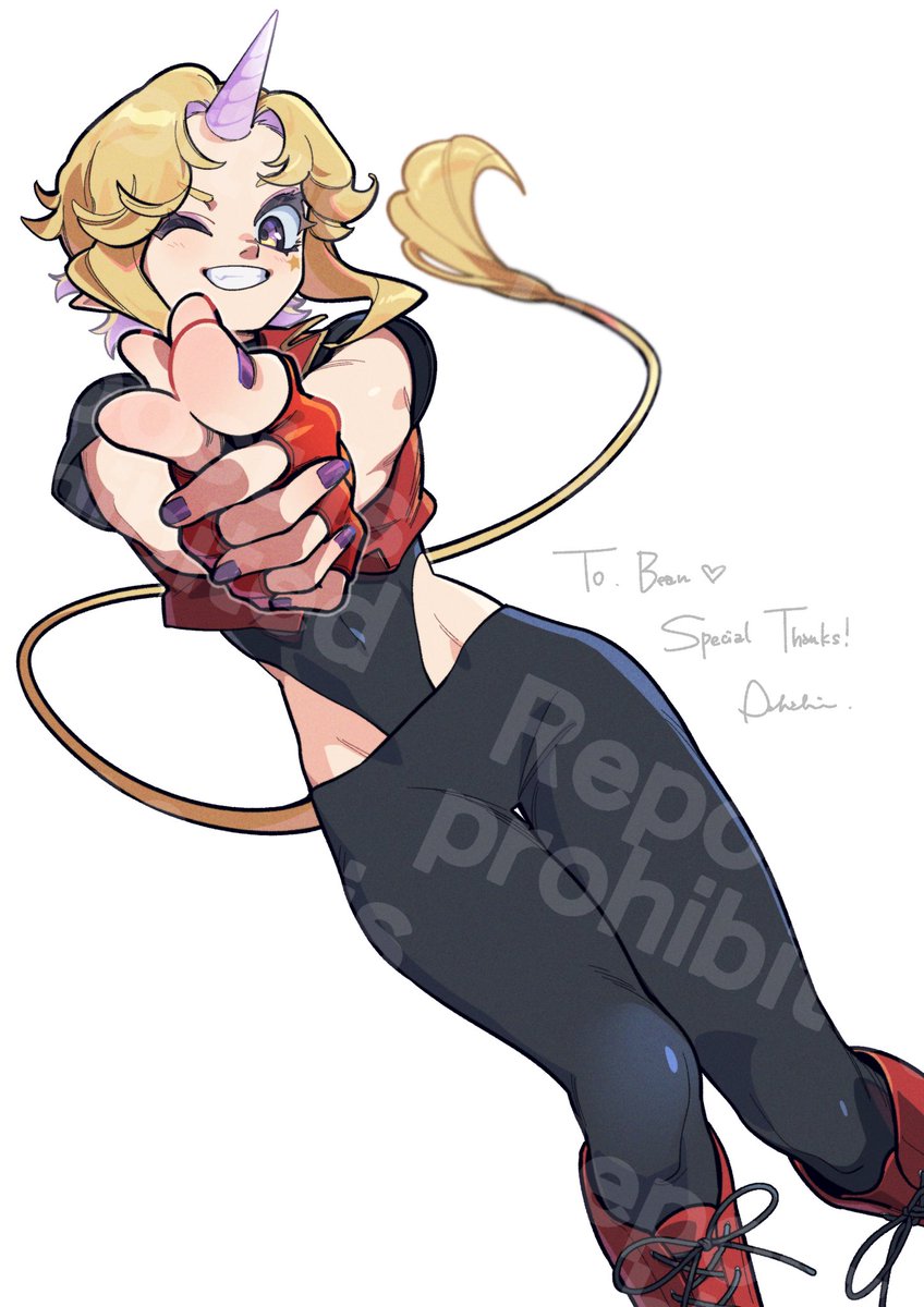 「【コミッション】Skeb納品しましたあまりにもお腹を描きたくなるデザインだったの」|ダハキのイラスト