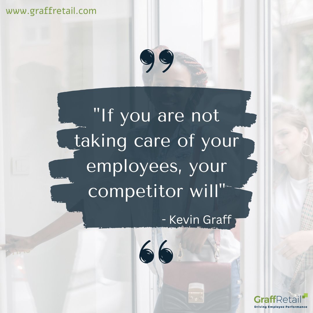 graffretail's tweet photo. Retail has typically put the customer first. The reality is that until you put your employees first, you'll never succeed at creating a great customer experience.
It's time to truly invest in the staff experience.
#offersupport #leadership #coaching #training https://t.co/sx7hoDJQEc