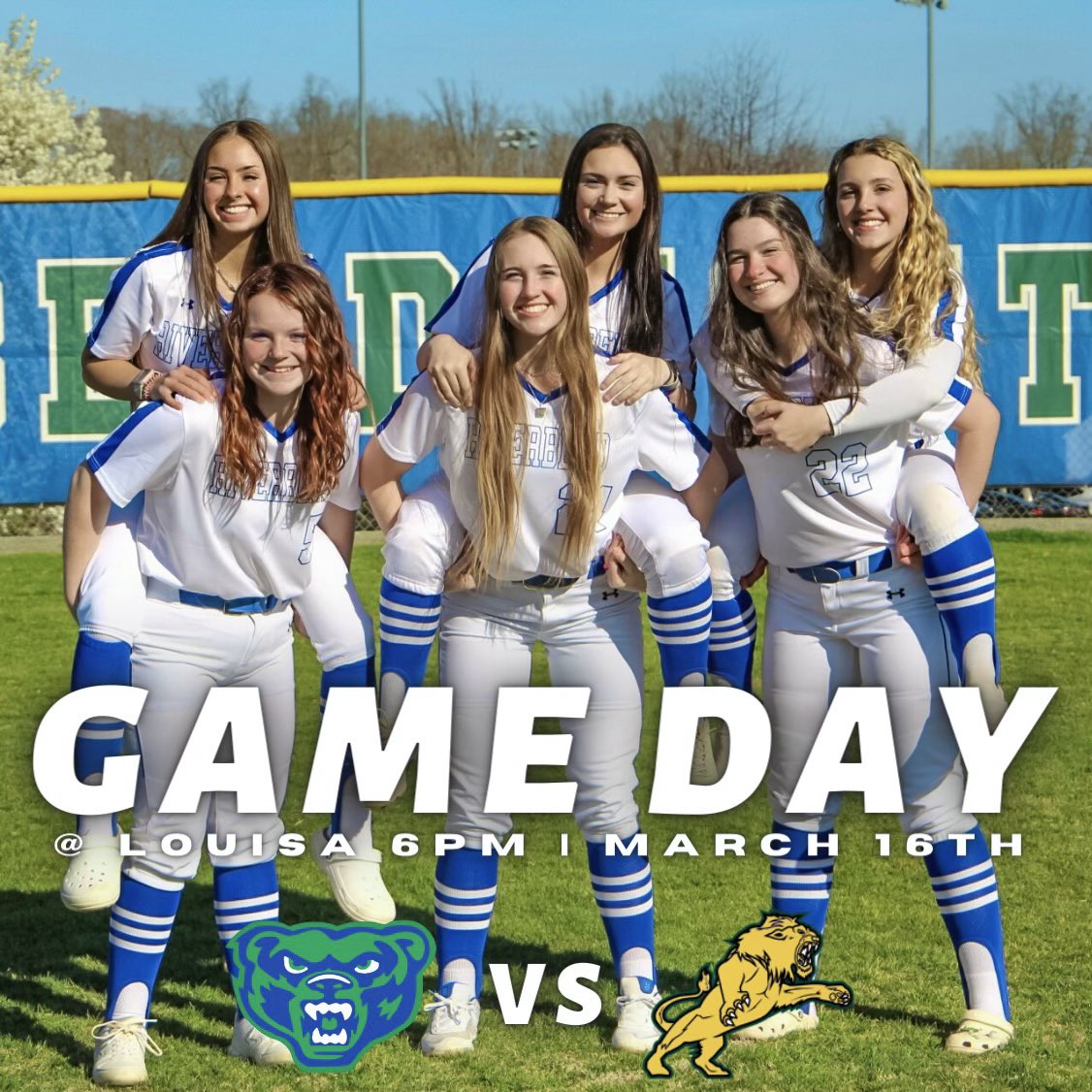 IT’S GAME DAY! 🥎
@ Louisa High School 
JV starts at 4 &amp; Varsity starts at 6!