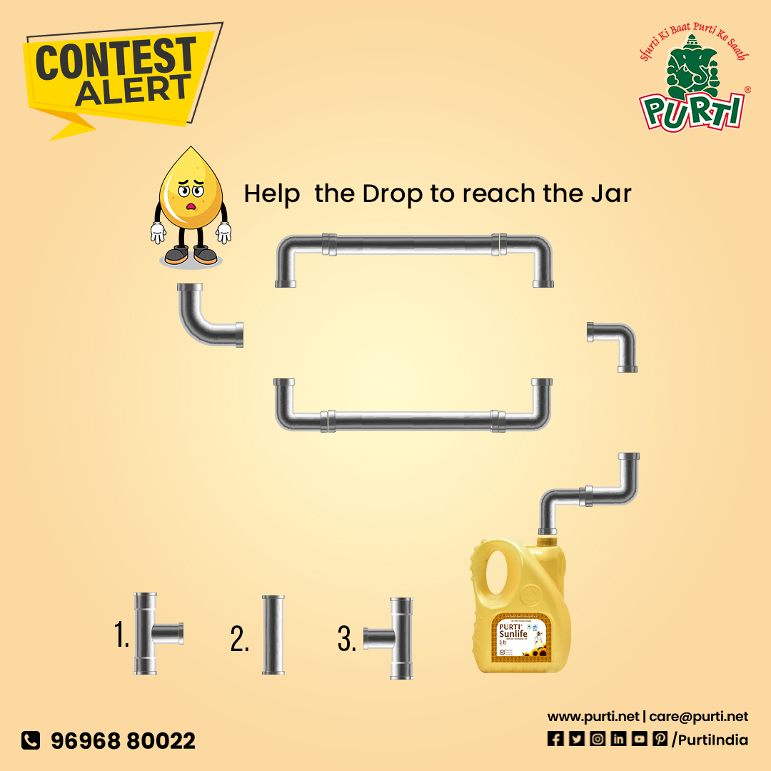 PurtiIndia's tweet photo. #ContestAlert 𝐀𝐧𝐬𝐰𝐞𝐫 𝐓𝐡𝐞 𝐐𝐮𝐞𝐬𝐭𝐢𝐨𝐧𝐬 and win 𝐀𝐦𝐚𝐳𝐢𝐧𝐠 𝐏𝐫𝐢𝐳𝐞𝐬!
🎯Like & Share
🎯Comment your answer
🎯Tag 3 friends
🎯Review our Page
🎯Subscribe- https://t.co/TJHTVQZ7yN
.
.
.
#Purti #EdibleOil #CookingOil #contestgiveaway #foodlovers #contestlover https://t.co/Ok3pBzzAMm