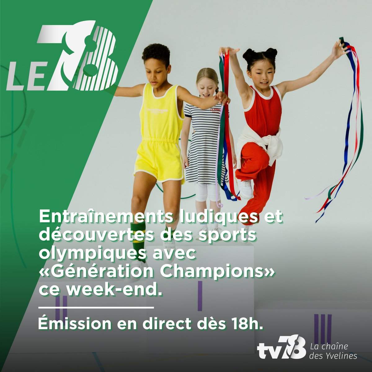 TV78_Yvelines's tweet photo. 🥇En attendant @Paris2024, rdv le 18 mars @Velodrome_nat pour une journée sportive 🏃‍♂️
200 jeunes attendus pour « Génération Champions ». 

Inscriptions 👉 https://t.co/0KNjSM08Bh

Présentation à 18h dans #le78
📺 Canal 30
💻 https://t.co/MSmj7XW5wq

Avec @LaurentMazaury @sqy https://t.co/SOvnGM1pEN