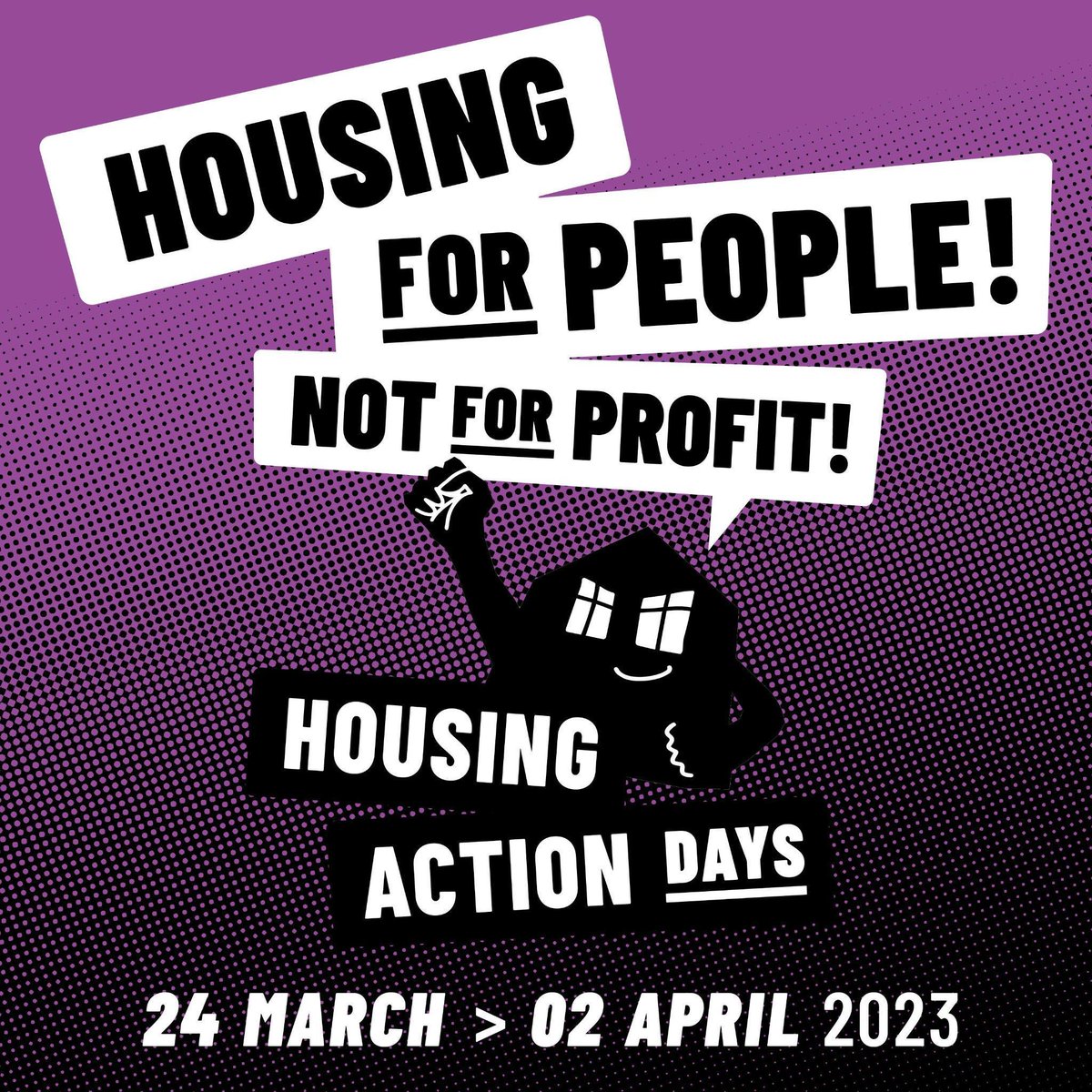 #HAD2023 #HousingActionDay2023
#HousingActionDays2023
Housing Action Days in Berlin 
mietenwahnsinn.info/aktuelles/
Housing Action Days in ganz Europa 
housingnotprofit.org
Dein Zuhause 😃
Deine Wohnung 😃
Deine Miete 😃
Dein Kampf 😃