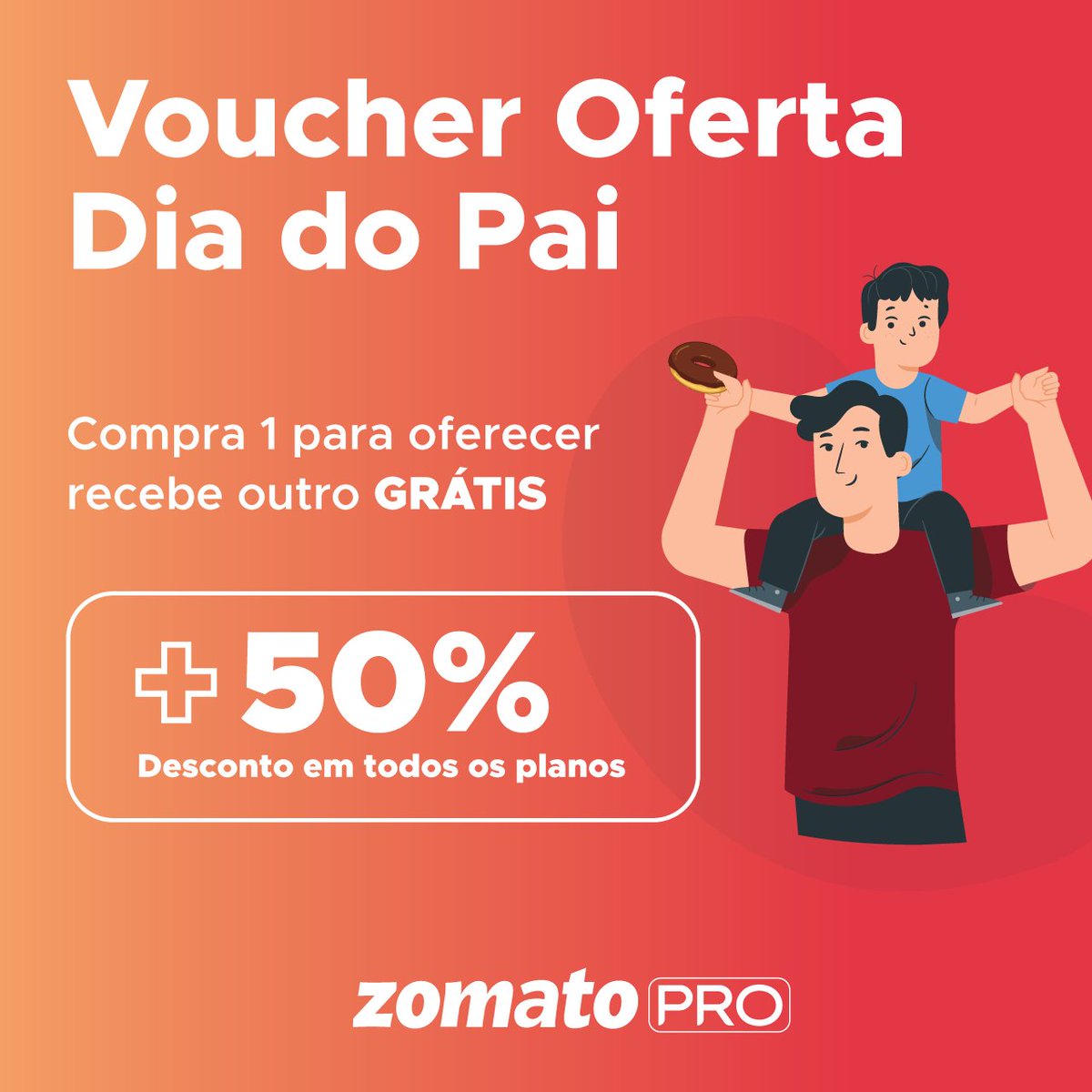diginpt's tweet photo. Melhor do que o Dia do Pai? Só um Dia do Pai à PRO 👨👨🦰👨
Até 19 de março, compra um voucher para oferecer com 50% de desconto e recebe outro de oferta 😱😱
👉Corre já para a tua app e aproveita este mega presente (para ti e para o teu pai) 🏃🏻
#zomatopt #zomatopro #diadopai https://t.co/nGHj1W3w9r