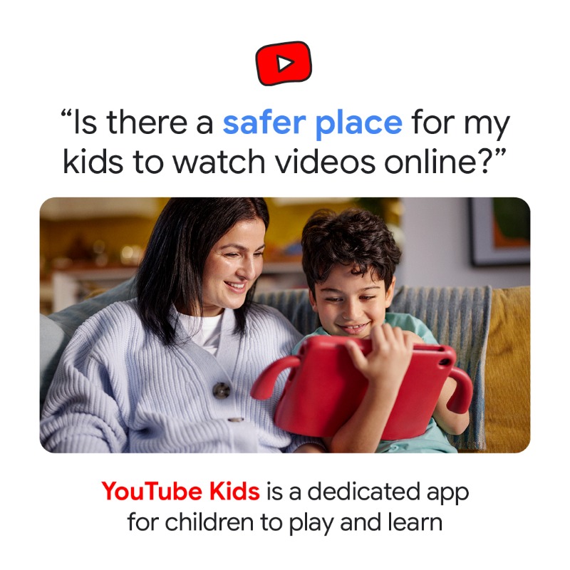GoogleUK's tweet photo. Help keep your family safer online with YouTube Kids, a separate app designed specifically for children. https://t.co/rnCRCQFPmW