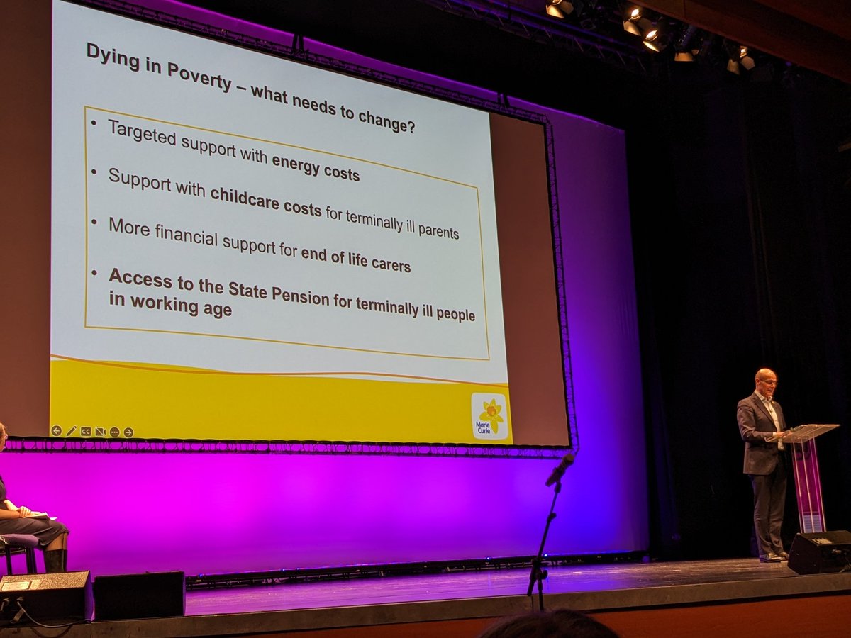 Not everyone has choice at the end of life - what can we do to support those dying in poverty?
@mariecurieuk
@MarieCurieEOLC @matthewreedblog @PCCongress #EOLC #palliativecare #PCC2023