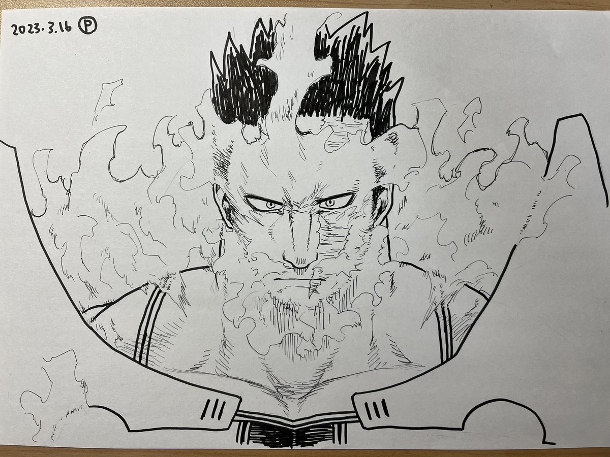本日の顔がいい このくらい描くとさすがにまあまあ時間がかかる 