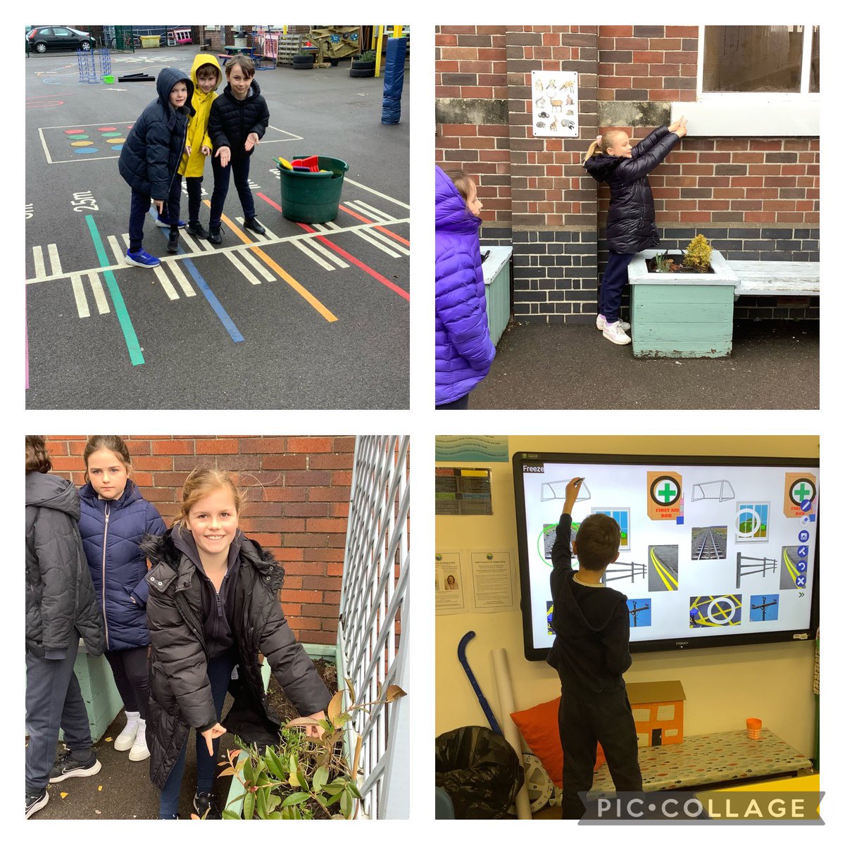 SullyPS's tweet photo. #SPSYear4 have been learning all about parallel and perpendicular lines in #SPSMathsAndNumeracy today. We explored where we can see them on our school grounds! 🔎 https://t.co/TFk6GDPeJl