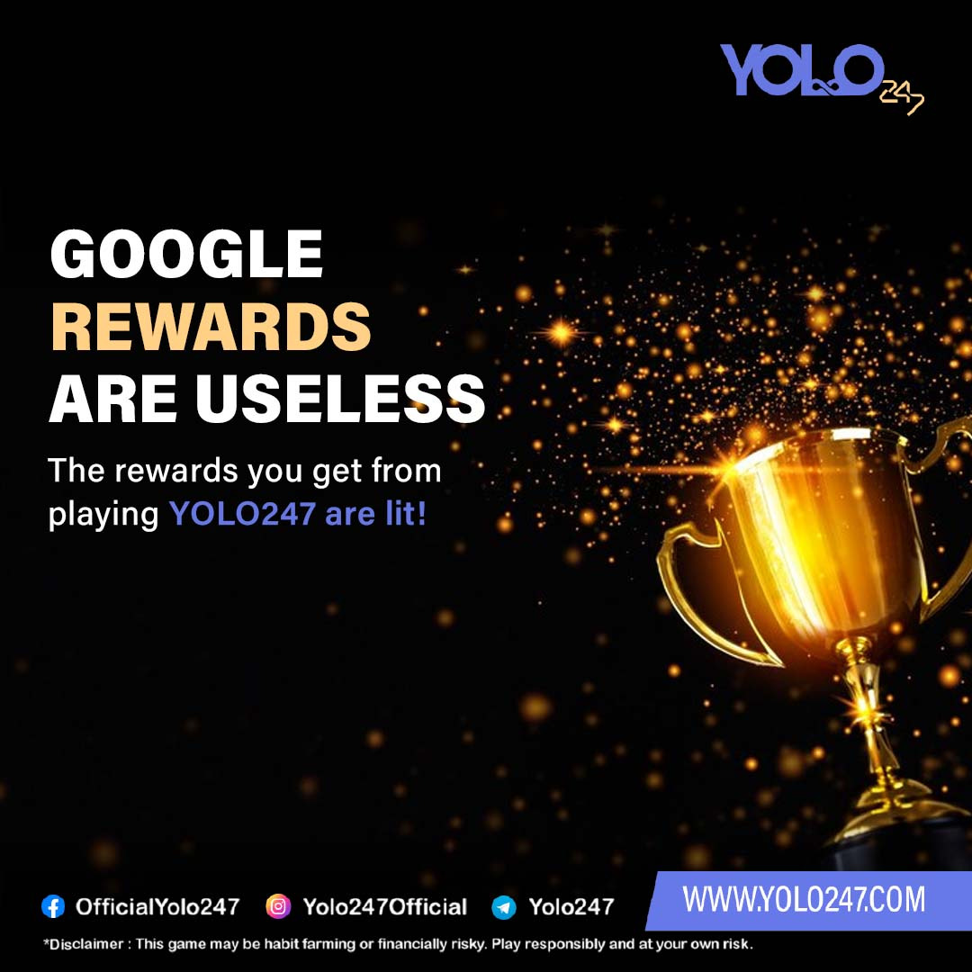 Who needs google rewards when you can earn endless awards by playing on YOLO 247?

#yolo24 #PSL #onlinegames #rewards #winbig #Febuary #excited #footballgame #cricket #balloon #jetx #plinko #ipadpro #iphone14 #winiphone14 #mondayvibes #suprise #event #space #eventjakarta