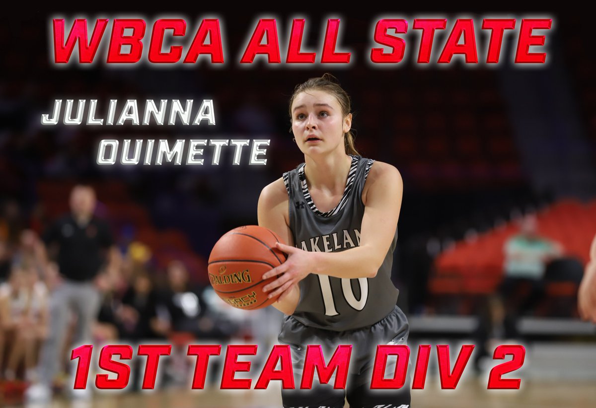 Congratulations to Senior PG, Julianna Ouimette @JDOuimette_2023 for being named to the WBCA First Team All State, Division 2 Team. #wiaagb 👏👏👏