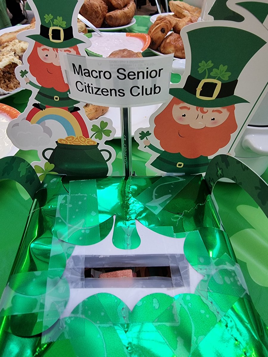 declarkee's tweet photo. St Patrick's Day breakfast morning in #grangegormanpcc in aid of Macro Senior Citizens Club, thanks to @TescoIrl for their donation @HSECHODNCC @HSELive @HSEvalues https://t.co/KaV2eLO8kM