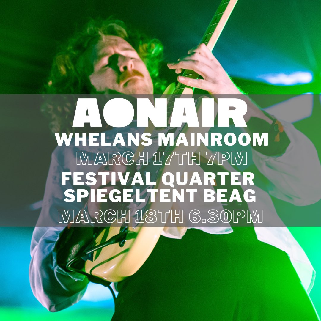 AONAIR (@aonair_music) on Twitter photo A busy weekend ahead!! Come join us for your Paddies Day weekend! 
<a href="/whelanslive/">Whelan's</a> Mainroom - 7pm - March 17th
<a href="/stpatricksfest/">St. Patrick's Festival 🇮🇪🐍☘️💚</a> Quarter (Spiegeltent Beag)- 6.30pm - March 18th
🐍☘️🤘 A busy weekend ahead!! Come join us for your Paddies Day weekend! 
<a href="/whelanslive/">Whelan's</a> Mainroom - 7pm - March 17th
<a href="/stpatricksfest/">St. Patrick's Festival 🇮🇪🐍☘️💚</a> Quarter (Spiegeltent Beag)- 6.30pm - March 18th
🐍☘️🤘
