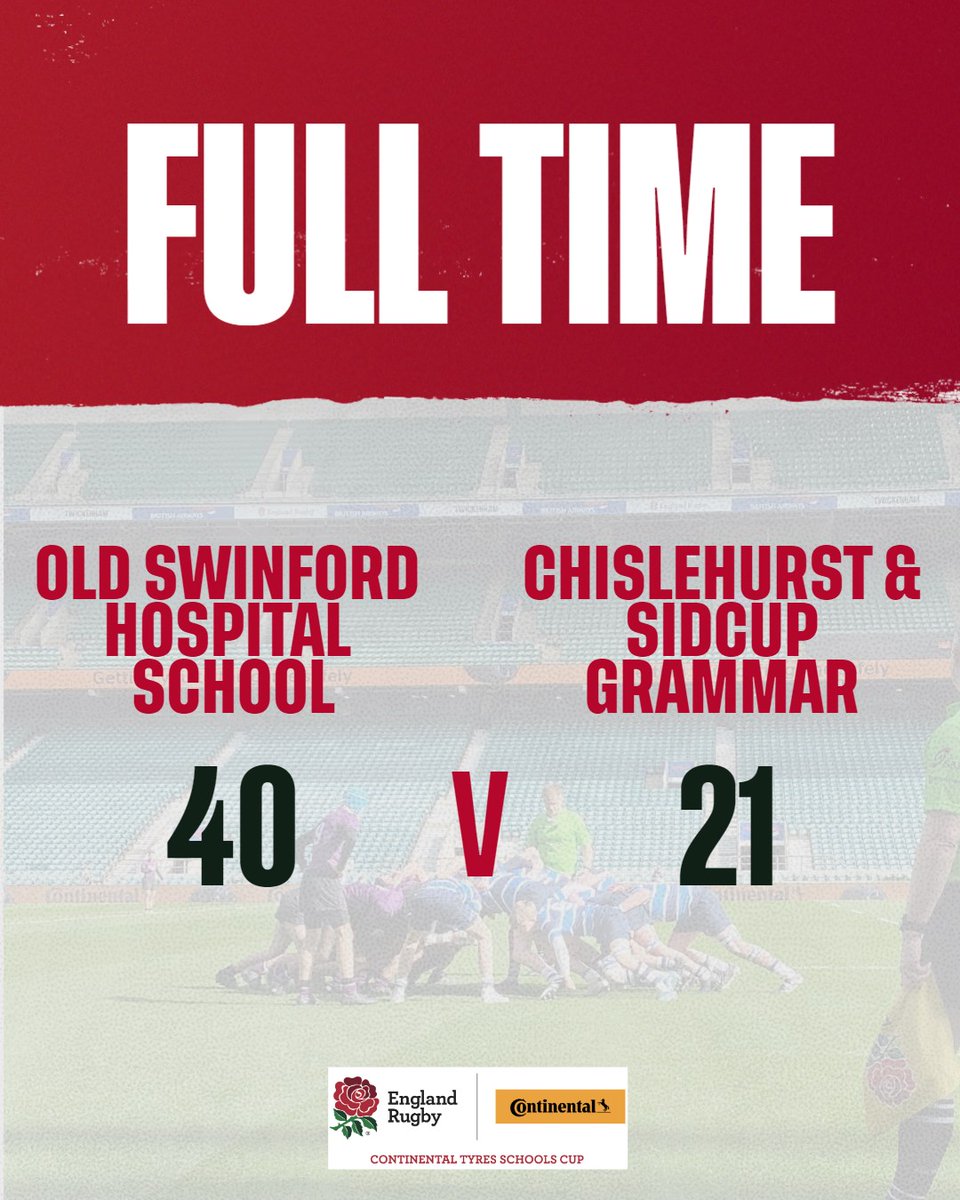 Rugby Football Union (@rfu) on Twitter photo 🏆Top quality rugby on display from both <a href="/OSH_SCH/">Old Swinford Hospital</a> and <a href="/Chis_and_Sid/">Chislehurst & Sidcup</a> in the second half, both teams pushing the other all the way to the final whistle, but it's Old Swinford Hospital School who come away with the win!
👏Congratulations to the whole team! 🏆Top quality rugby on display from both <a href="/OSH_SCH/">Old Swinford Hospital</a> and <a href="/Chis_and_Sid/">Chislehurst & Sidcup</a> in the second half, both teams pushing the other all the way to the final whistle, but it's Old Swinford Hospital School who come away with the win!
👏Congratulations to the whole team!