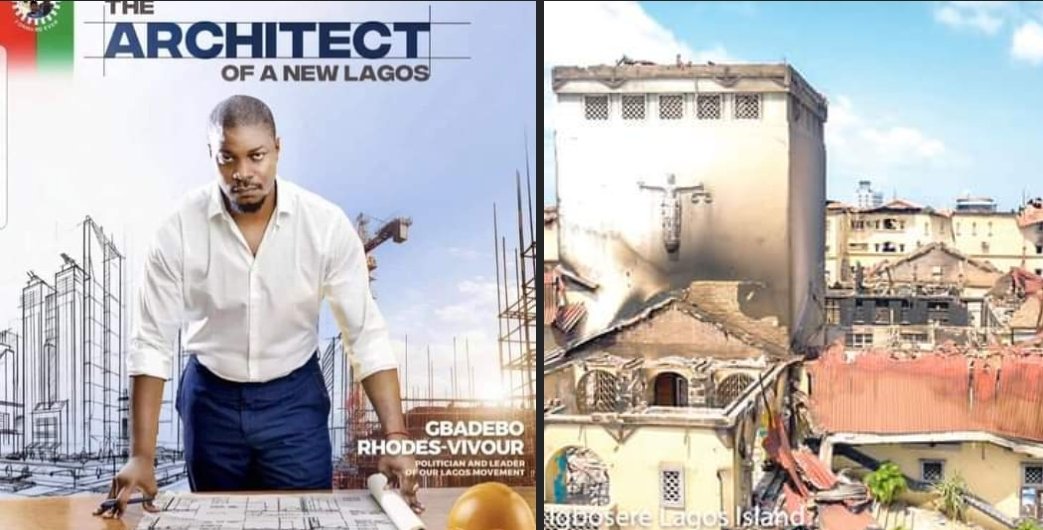 The Architect who supervise the bu**.r.ni*g of Lagos.