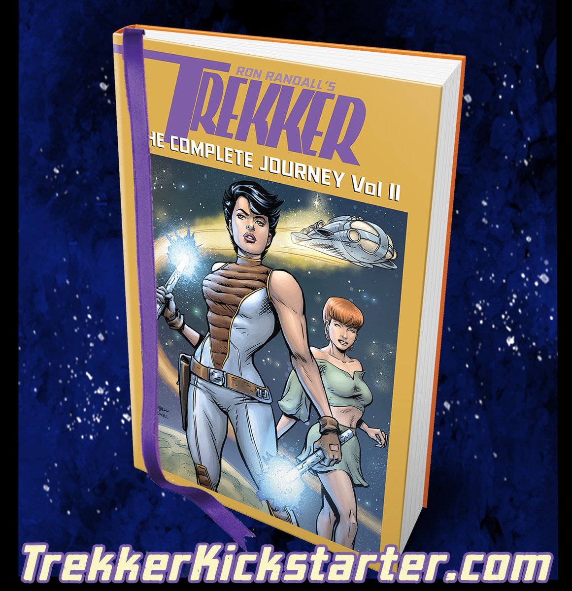 Ron_Randall's tweet image. 8 HOURS LEFT!
•528-page hardcover collection.
•Ribbon bookmark
•Cover Spot Gloss
•Bonus Content
•Exclusive extras:
•"Trekker Timeline" poster
•3 Guest Artist trading card
•Commissions Gallery supplement

Need more reasons to sign up? Find them at trekkerkickstarter.com!