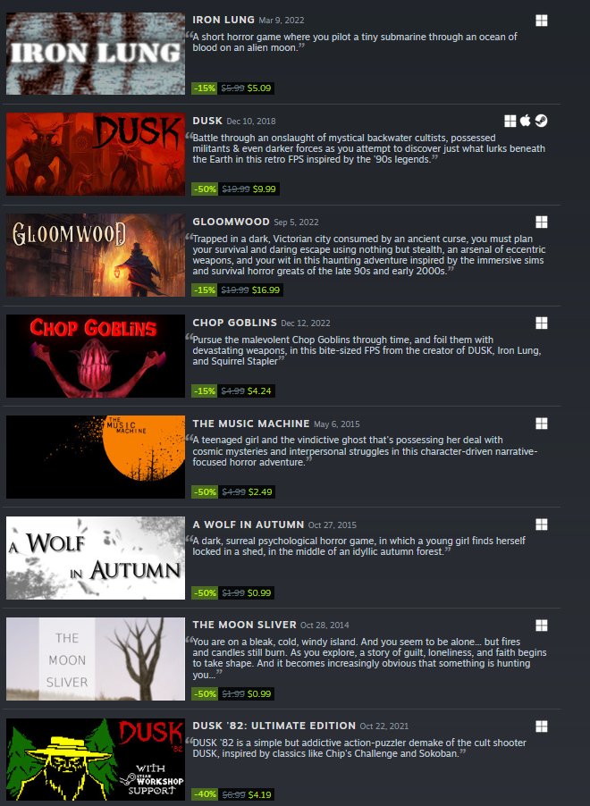 David Szymanski on Twitter "What time is it? Steam sale time! https