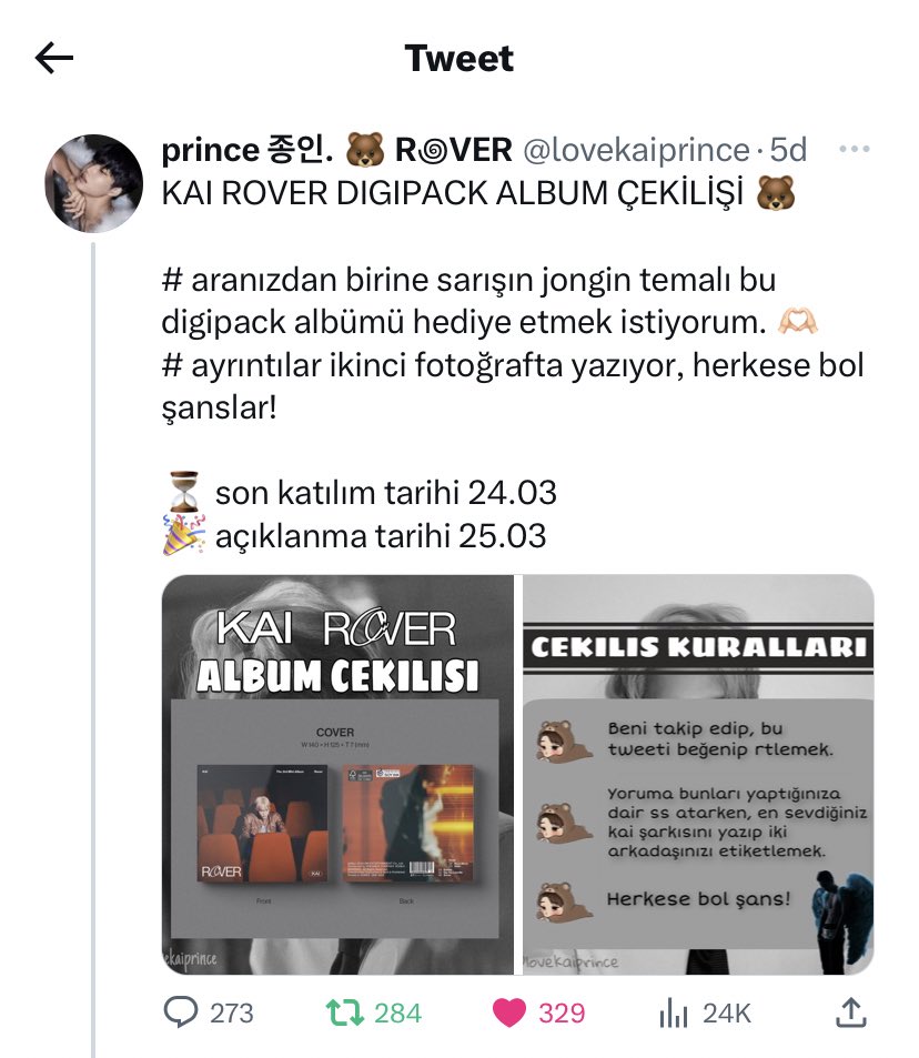 laecollects's tweet photo. @lovekaiprince to be honest 🛐 çekiliş için teşekkürler 🤩 @laemarbr @sikologminho https://t.co/9RrynqSAYf