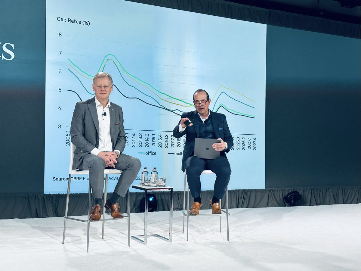 “Private real estate has outperformed just about every major asset class in different types of environments, so keep the faith!” <a href="/SpencerGLevy/">Spencer Levy</a> #CBREInvestorSymposium