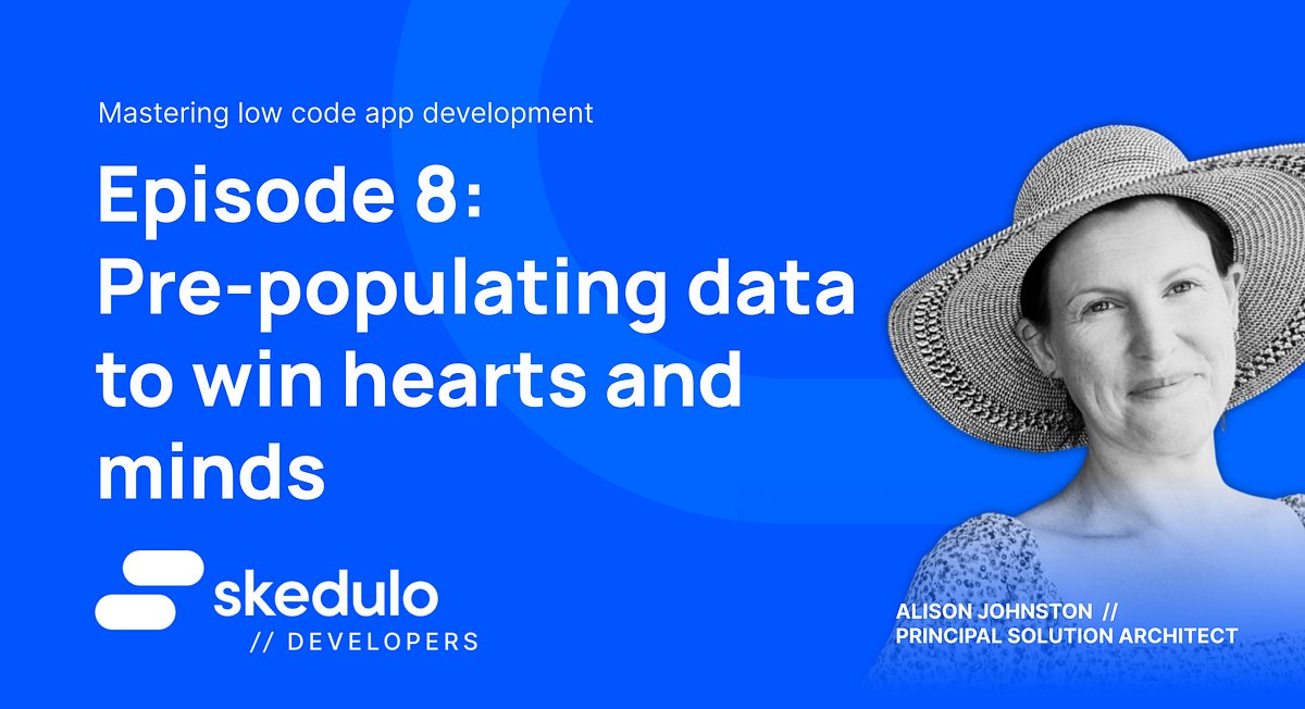 Want to know how you can pre-populate new records to help win the hearts ❤️ and minds 🧠 of your users?

Alison has you covered with her latest post in the Mastering Low Code Development Series!

You can get the scoop here: skd.io/w48jh
