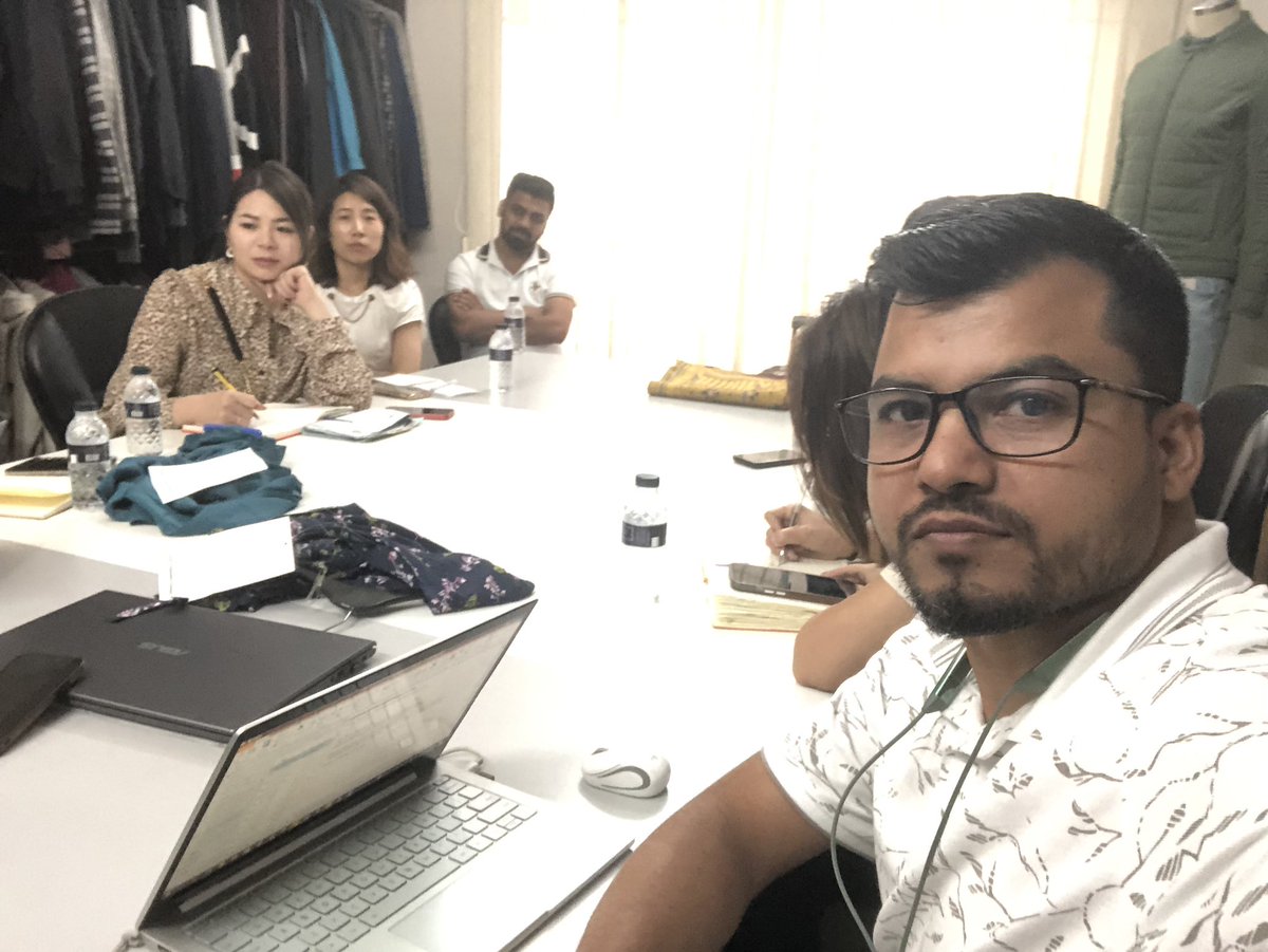 AnikAzad4's tweet image. Meeting with fabric manufacturers @