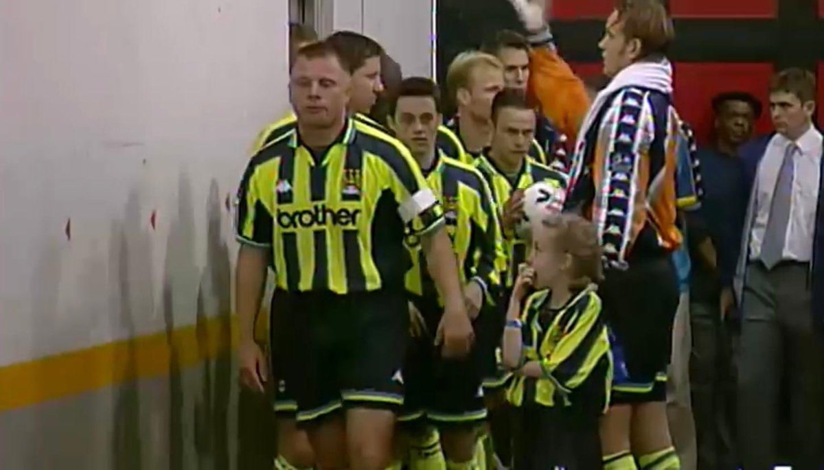 Who knew that after this walk up the tunnel and out onto the famous wembley turf that things at @mcfc would change forever 💙#wembley99