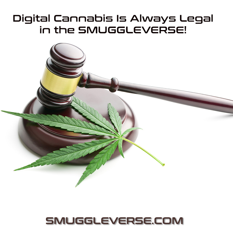 smuggleverse's tweet photo. Digital cannabis is always legal in the smuggleverse! #NFT #Cannabis https://t.co/PwZhr6xlsN