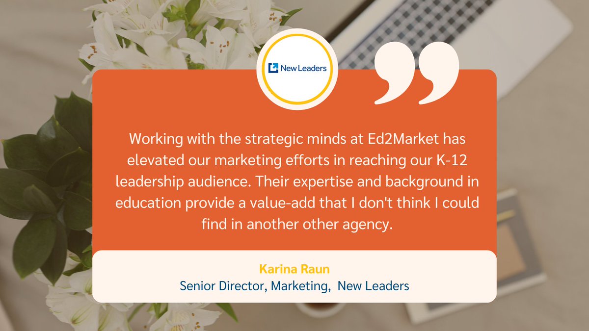 Since 2021, we've had the pleasure of working with New Leaders, an organization that has trained and equipped equity-minded education leaders to be powerful and positive forces for change. 

We're honored to be a part of their journey.

#EducationMarketing #MarketingAgency