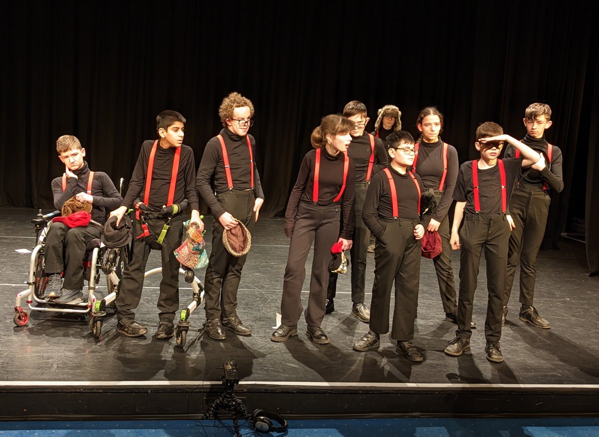 maryhareschool's tweet photo. Yesterday, on the Ides of March, some of our Key Stage 3 students performed their version of Julius Caesar at The Lights in Andover, as part of the National Shakespeare Schools Festival. Well done, everyone! We are immensely proud. https://t.co/PmG6RtaL3L