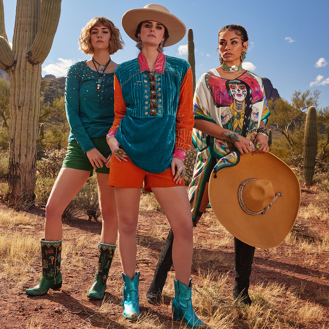 doubledranch_'s tweet photo. colorblocking + conchos. count us in! π€©
.
.
.
πΈ : @mitchellfranz
#doubledranch #doubledaddiction #ddranchwear #ddr #experimentingwithcolor
#sombrero #paintedskirts #noveltyprint #turquoiseobsession #leatherjacket #senorita #cactus#cactuslover https://t.co/WwJ6XNh9gK
