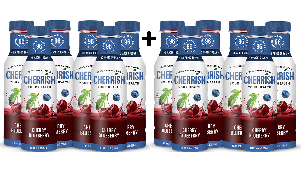When you purchase a 6-pack of CHERRiSH Blueberry, you will receive 50% off a second 6-pack  this weekend ONLY. Because we love you. 💕Use code BlueberrySale during checkout

#TartCherries #TartCherryJuice #WorkoutMotivation #cherrishyourhealth #SportsNutrition #teamcherrish